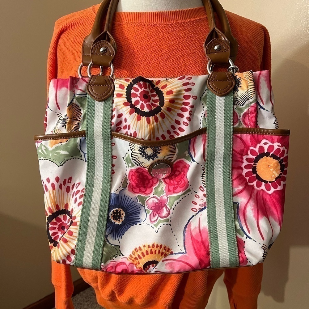 Tyler Rodan Medium Floral Purse With Key Chain